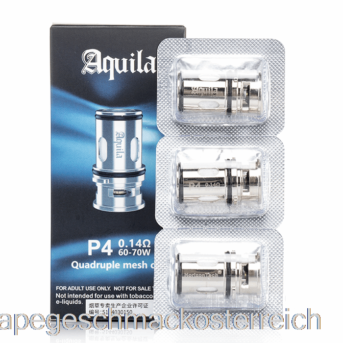 Horizon Tech Aquila Ersatzspulen 0,14 Ohm P4 Quad-Spulen Vape-Geschmack
